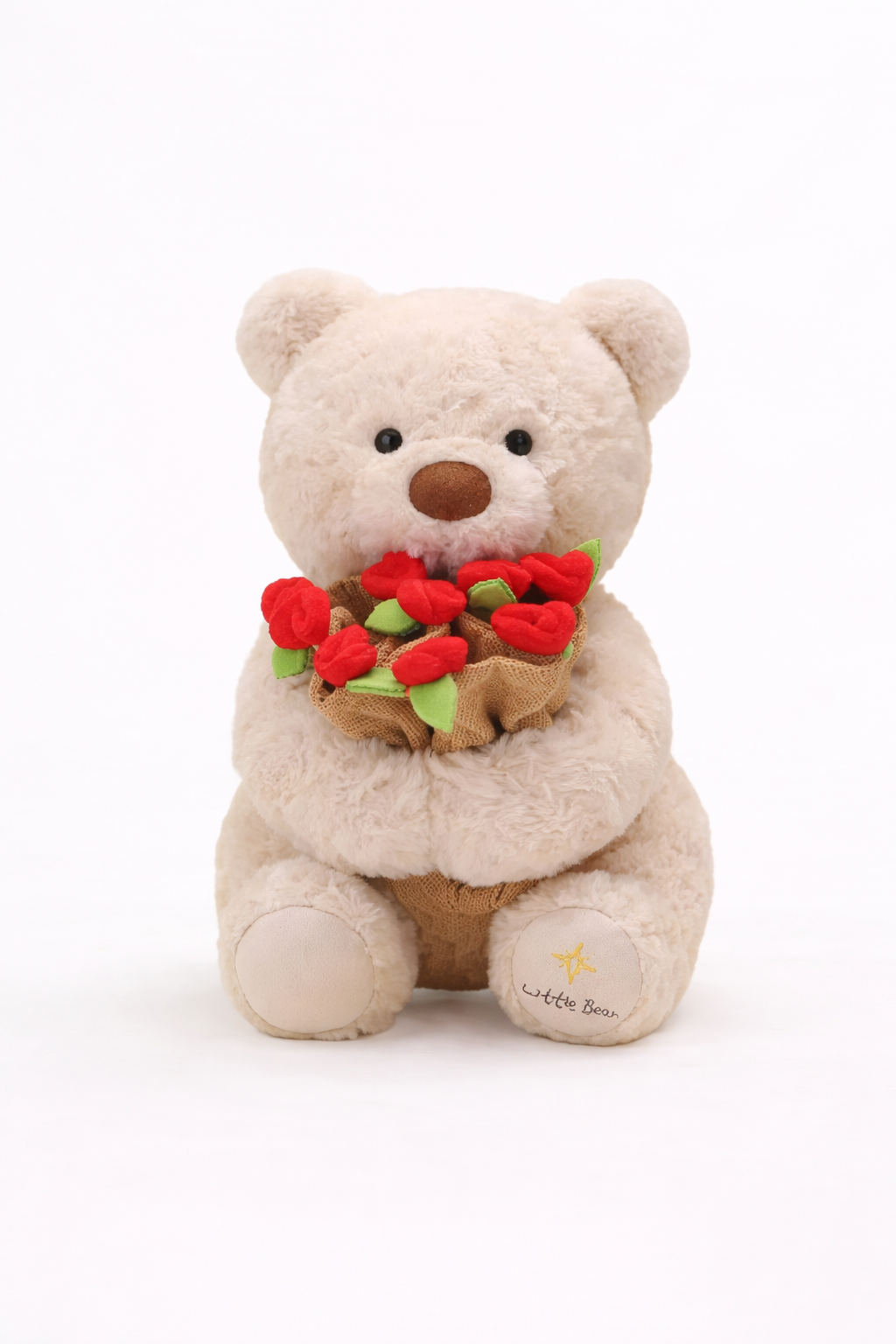 Rosybear™  Convertible Teddy with Flower Bouquet